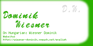 dominik wiesner business card